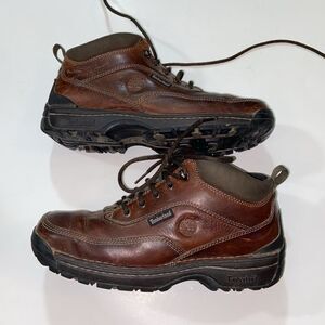 Timberland Support Brake Propel Flex Men's Brown Leather Boots Shoes Size 9.5M